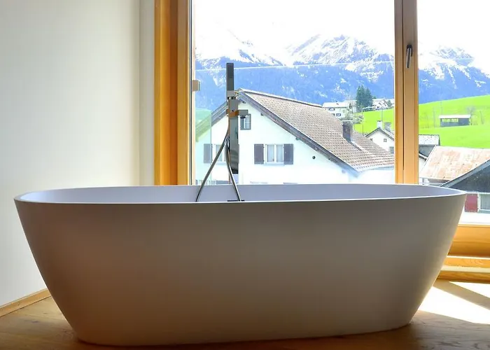 Apartamento Casa Lumnezia - Panoramic Ecodesign Obersaxen - Val Lumnezia I - Vignogn I Near Laax Flims I 5 Swiss Stars Rating