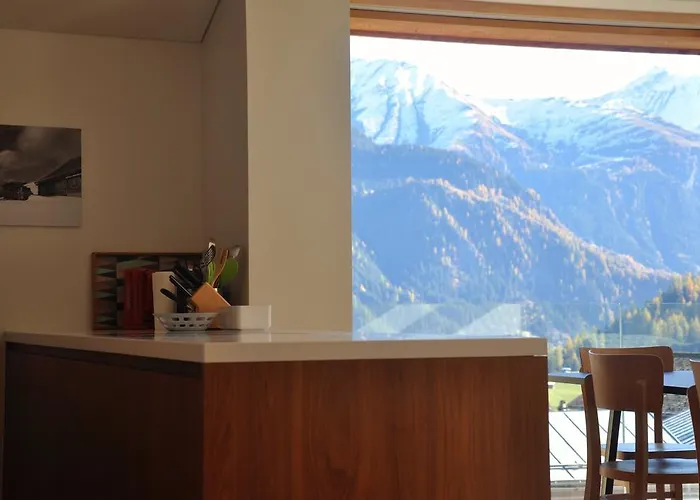 Lejlighed Casa Lumnezia - Panoramic Ecodesign Obersaxen - Val Lumnezia I - Vignogn I Near Laax Flims I 5 Swiss Stars Rating Vella